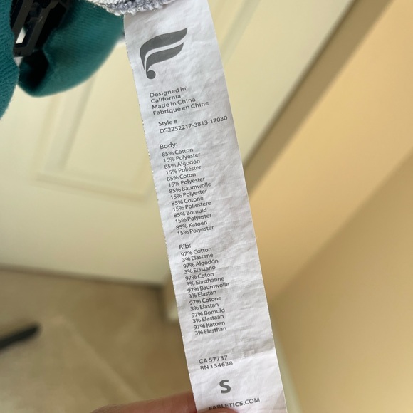 Fabletics Terry Short Sleeved Mini Dress Grey - Picture 8 of 8